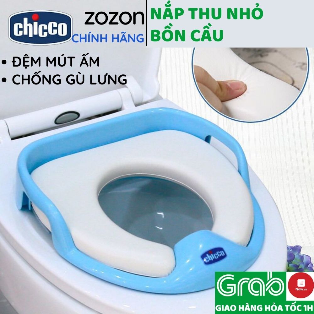 Bồn cầu cho bé Chicco chống lạnh mông cho bé tự đi vệ sinh độc lập từ 15 tuổi nắp bồn cầu lót bồn cầu bệ lót toilet có tay nắm chống lật đa năng trẻ từ 618 tháng Zozon