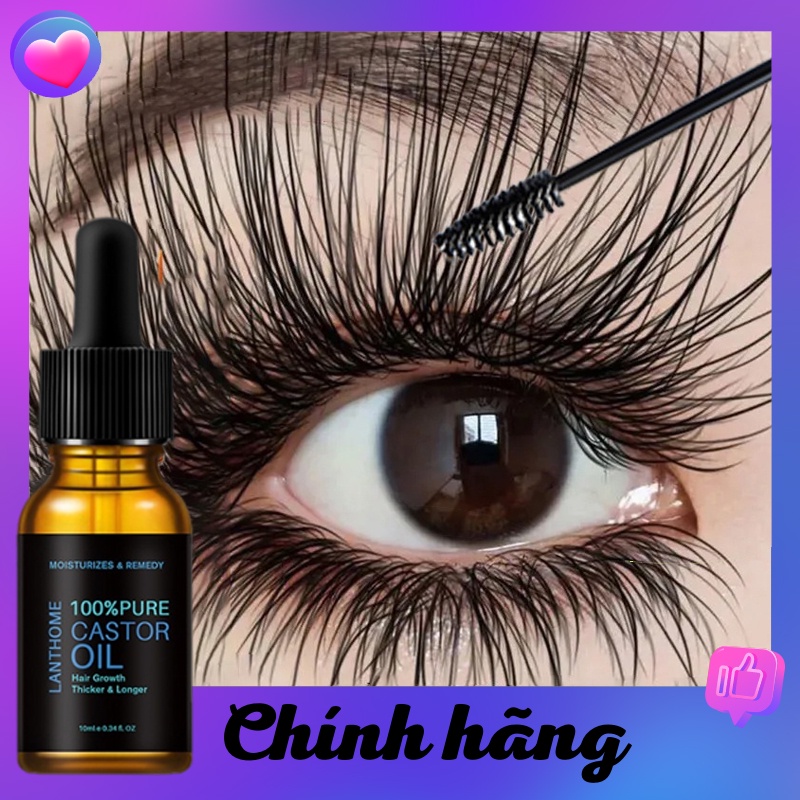 Dưỡng Lông Mi Serum lông mi kích mọc râu lông mi Tinh Dầu Dưỡng Lông Mi Giúp Mọc Dài Dày 10ML