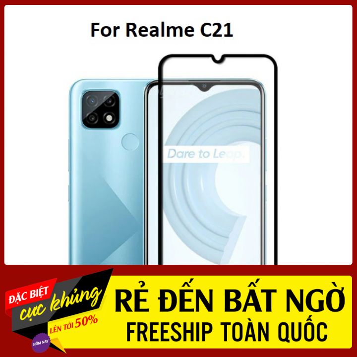 Miếng dán cường lực realme c21 // c21y || mr anh store