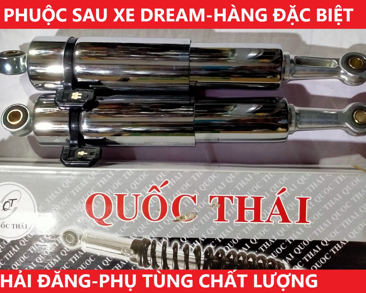 Phuộc sau xe Dream. Giảm xóc sau xe Dream - hàng Việt Nam chất lượng