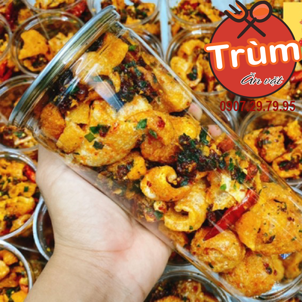 Da heo sốt mắm hành cay cay mặn mặn lại giòn giòn - Trùm Ăn Vặt