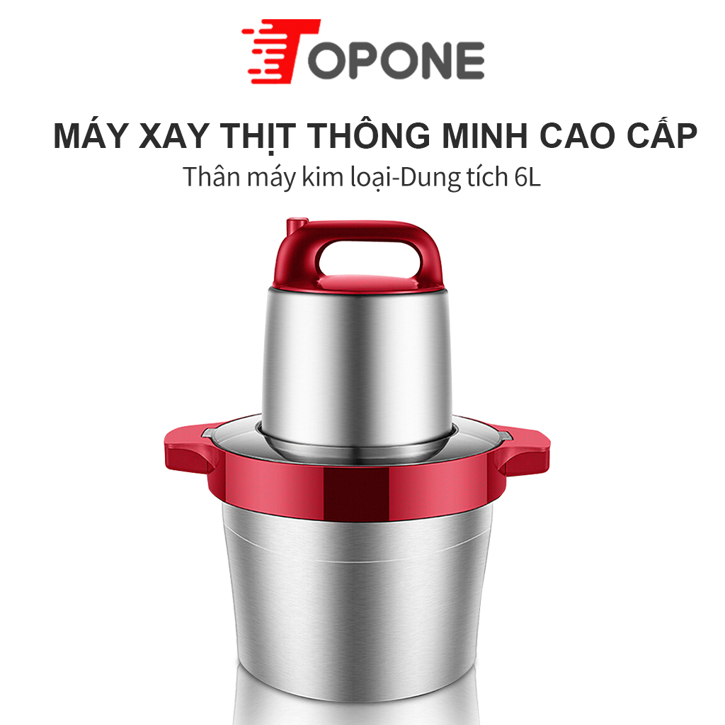 Máy xay thịt 6 Lít máy xay rau củ thịt inox thép không gỉ Máy xay Nồi xay