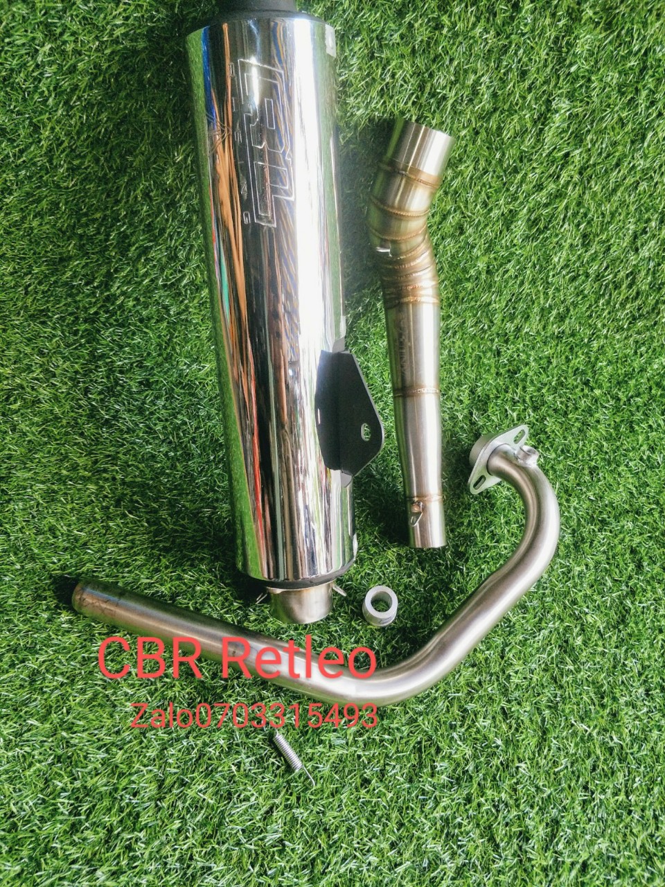 [HCM]   Pô CBR RETLEO  CỔ 2 KHÚC INOC 304 GẮN VỪA TẤT CẢ CÁC DÒNG XE 150 WINNER RAIDER SONIC EX