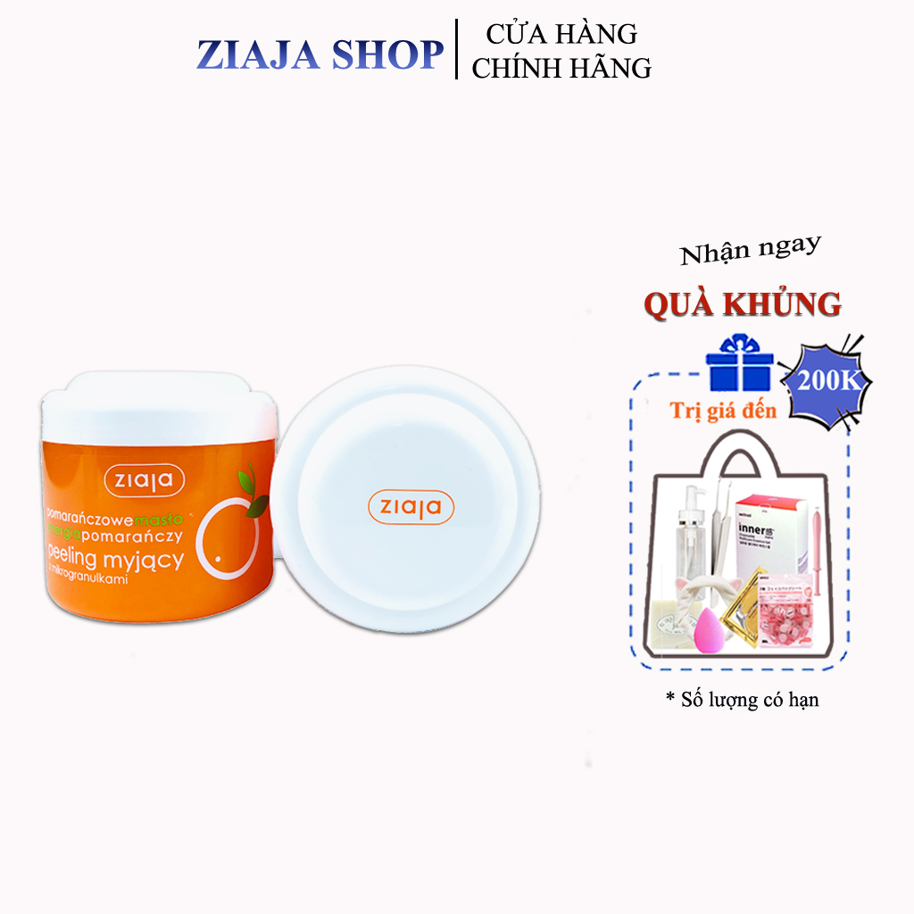 Tẩy Da Chết Toàn Thân Hương Cam Giúp Lấy Đi Bụi Bẩn Làm Da Mịn Màng, Trắng Sáng - Body Ziaja