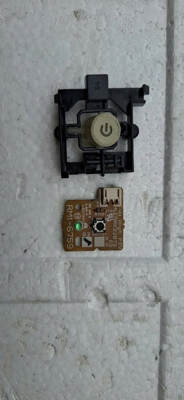 Main vỉ mạch điều khiển và công tắc nút nguồn máy HP M775 M 775 M750 M 750 CP5525 CP 5525 (bóc máy).