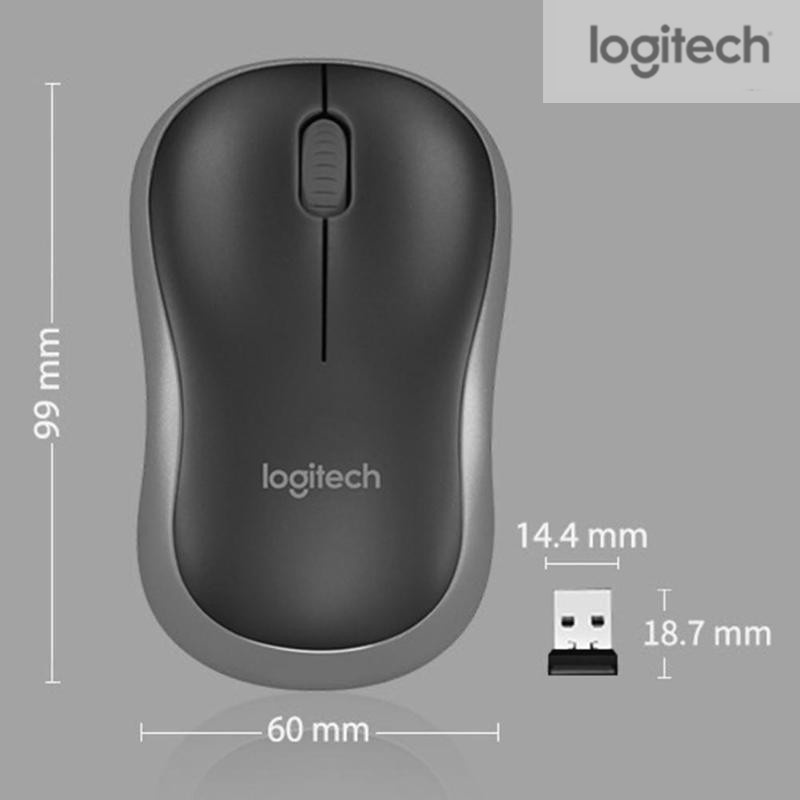 Chuột không dây logitech m185 1000dpi 2.4ghz đầu nhận usb