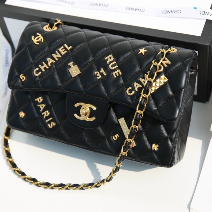 Túi đeo chéo đeo vai ACCESSORIES Classic da mịn khoá vang fullbox hộp nam châm