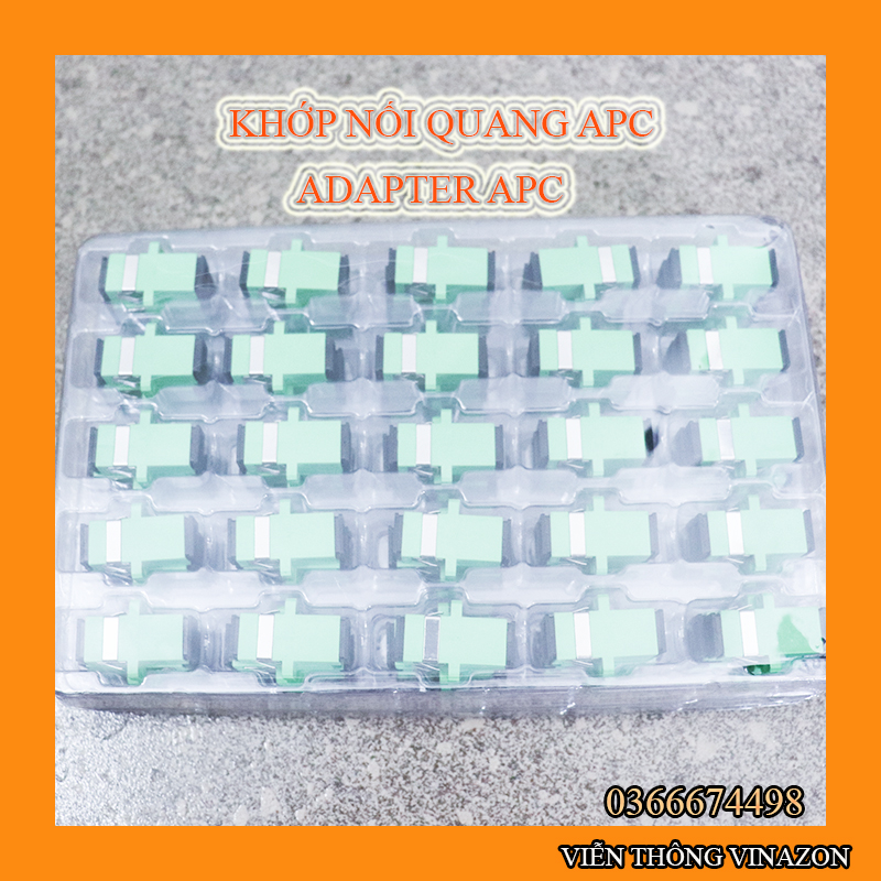 100 khớp nối đầu sợi quang coupler sc-sc apc đơn - adapter sc apc