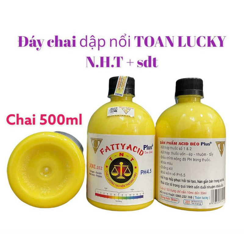 Chính hãng) acid béo toàn lucky sản phẩm hỗ trợ hóa chất 450ml - có chữ nổi_mptochcm