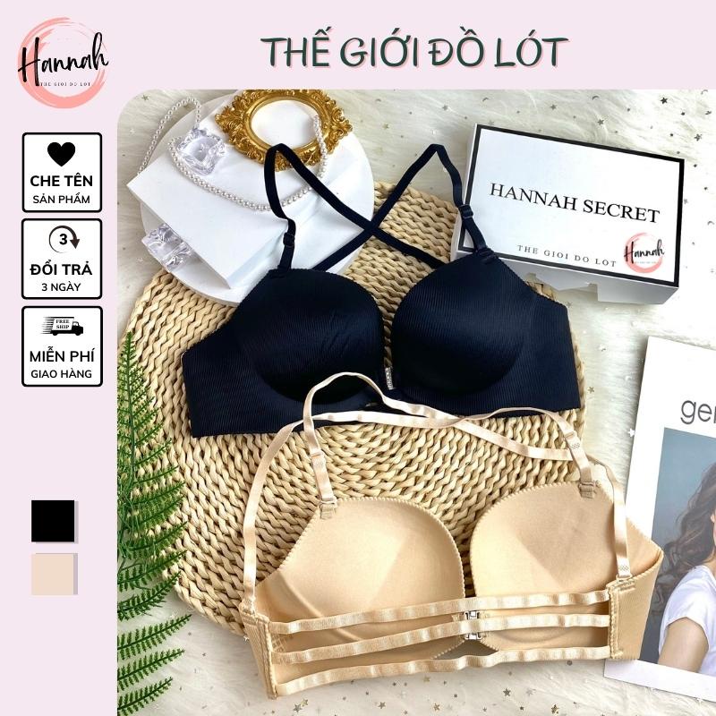 Áo a36 đúc su cài trước có đệm nâng không gọng hannah secret