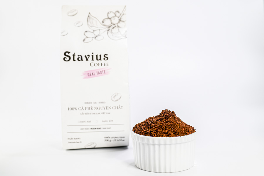 Stavius coffee real taste 500g - dạng bột
