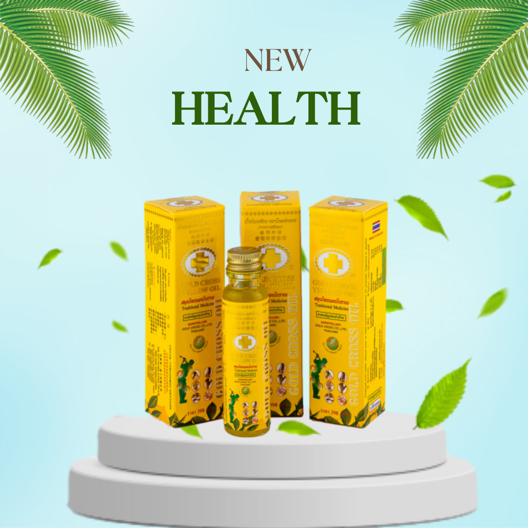 Dầu thập tự vàng 24ml, giảm đau lưng nhức mỏi Thái Lan