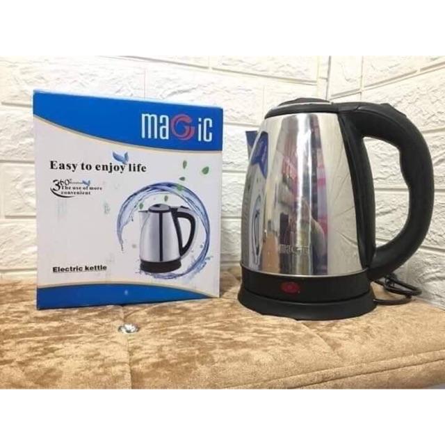 Bình Đun Nước Magic Siêu Tốc Cao Cấp -Mua ngay Ấm Đun Nước Siêu Tốc Magic -Cao Cấp ,Đun Nấu Nươc Cực NhanhTiện Lợi Inox 304 Không Gỉ,Đế Xoay 360 Độ