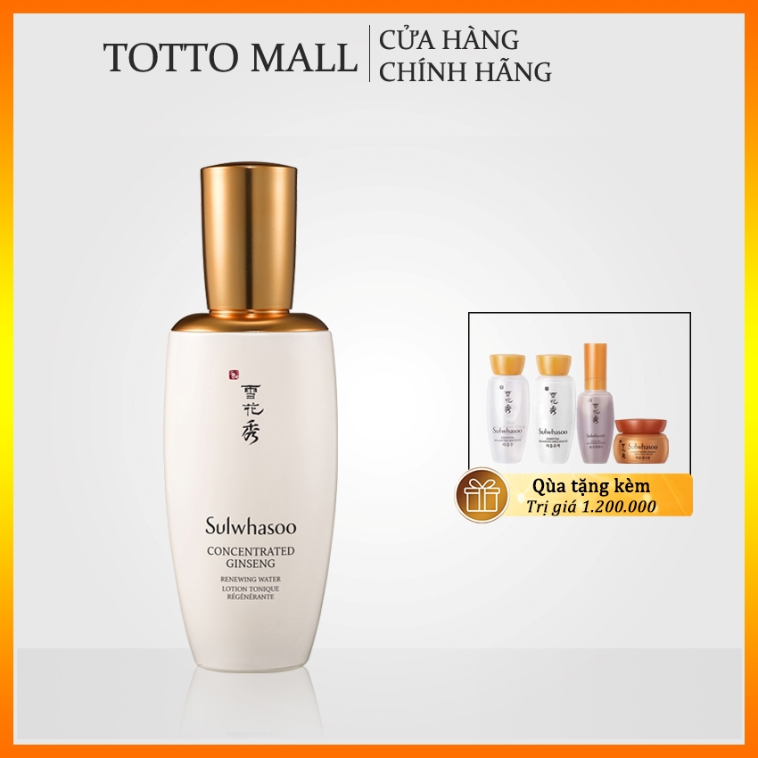 Nước hoa hồng nhân sâm chống lão hóa Sulwhasoo Concentrated Ginseng Renewing Water 125ml - Nước cân bằng nhân sâm Sulwhasoo