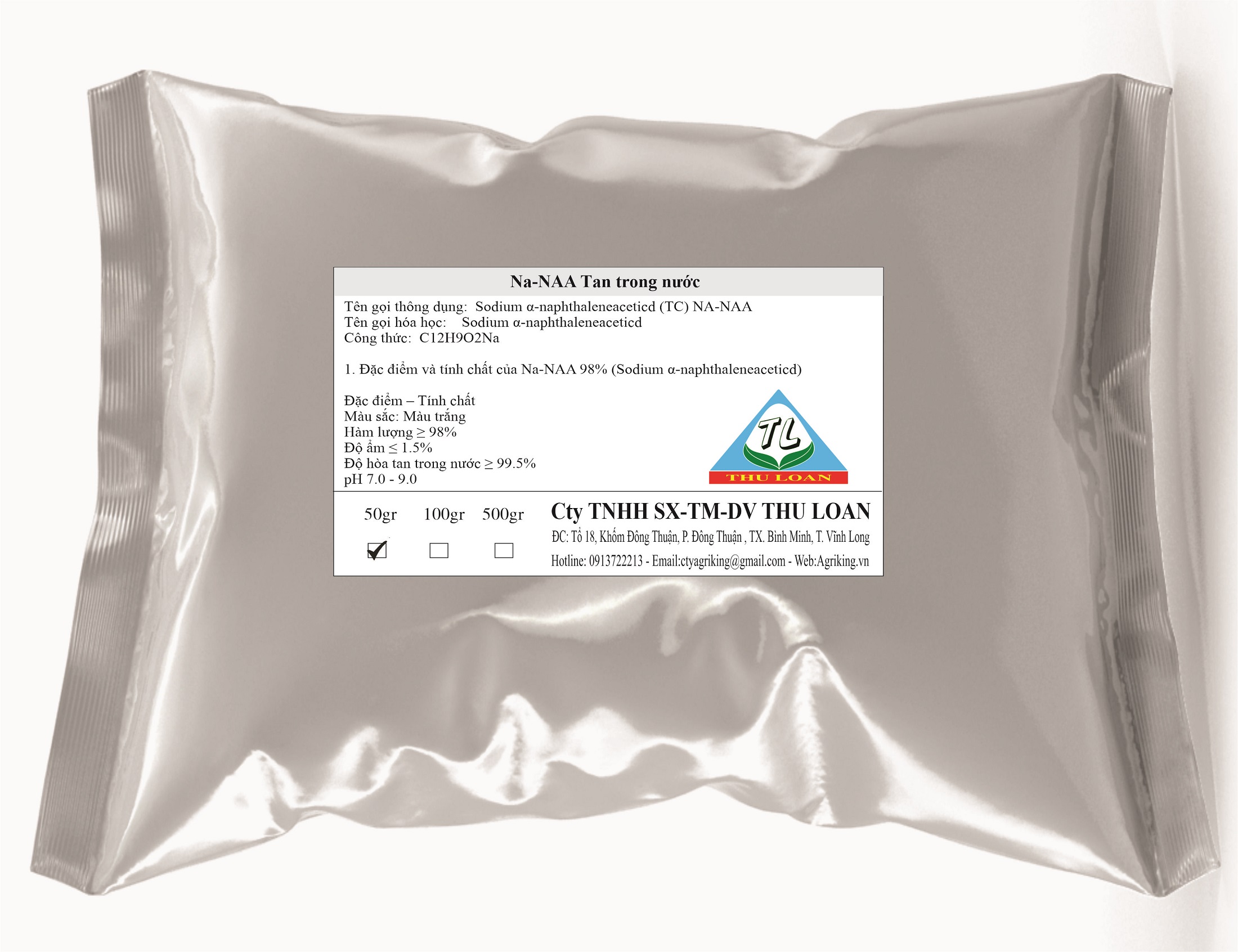 Ra Rễ NA-NAA 98% Tan Trong Nước Túi 50gr (Sodium α-naphthaleneaceticd)