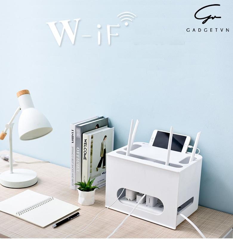 Hộp đa năng đựng modem ổ cắm điện