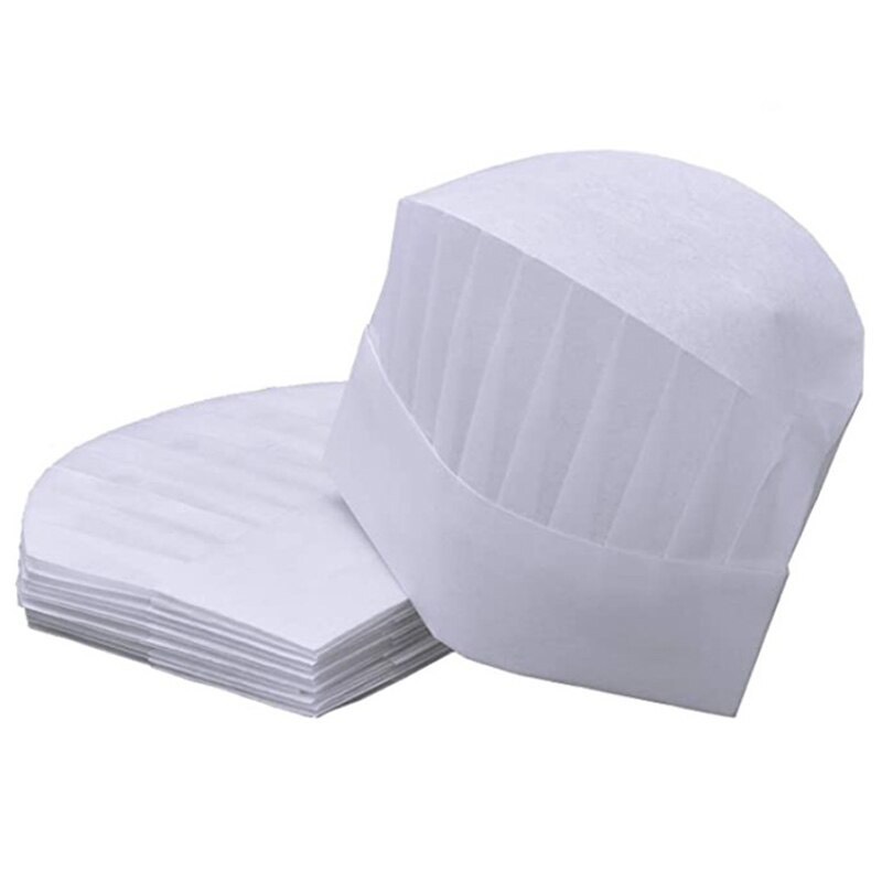 Mũ đầu bếp loại tròn bằng giấy cao cấp