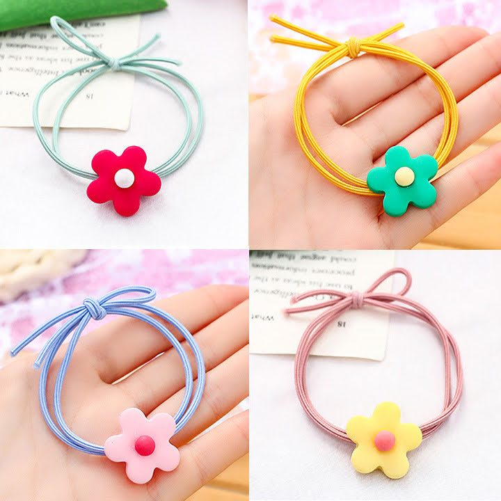 Combo 5 dây cột tóc hoa mai dễ thương phong cách hàn quốc