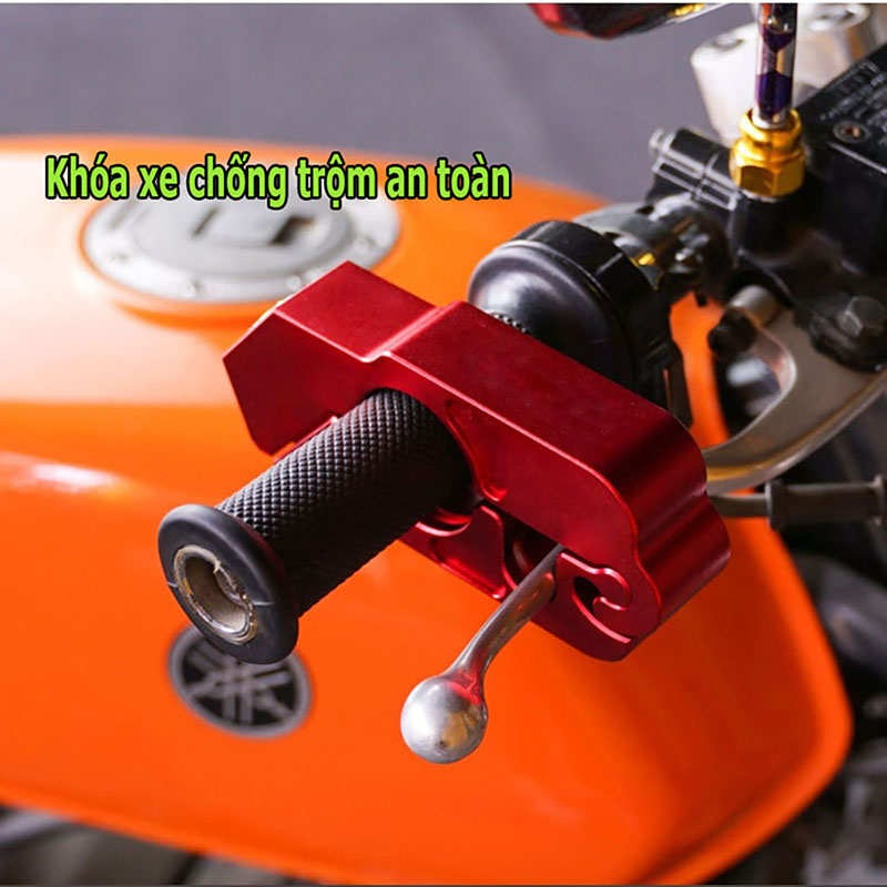 [HCM]Khoá Tay Phanh Chống Trộm Xe Máy Mẫu mới - Khóa Kẹp Thắng Xe Máy Chống Trộm - Khóa Xe Tay Ga Tay Phanh