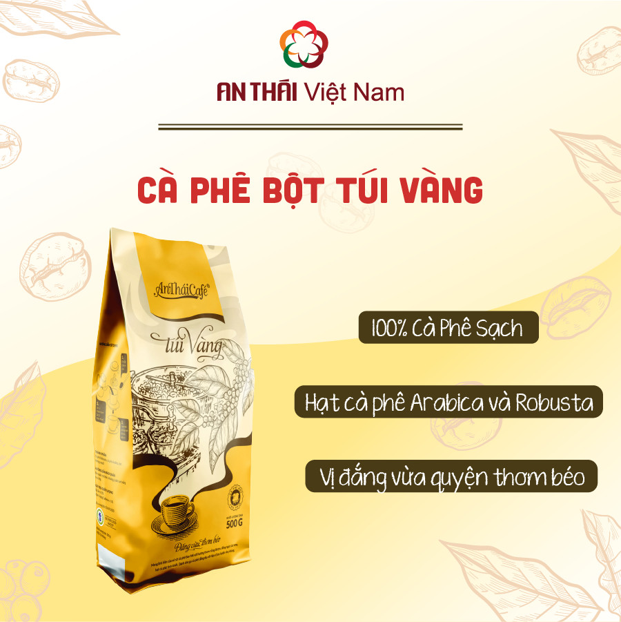 Cà phê bột an thái túi vàng 500g - antháicafé