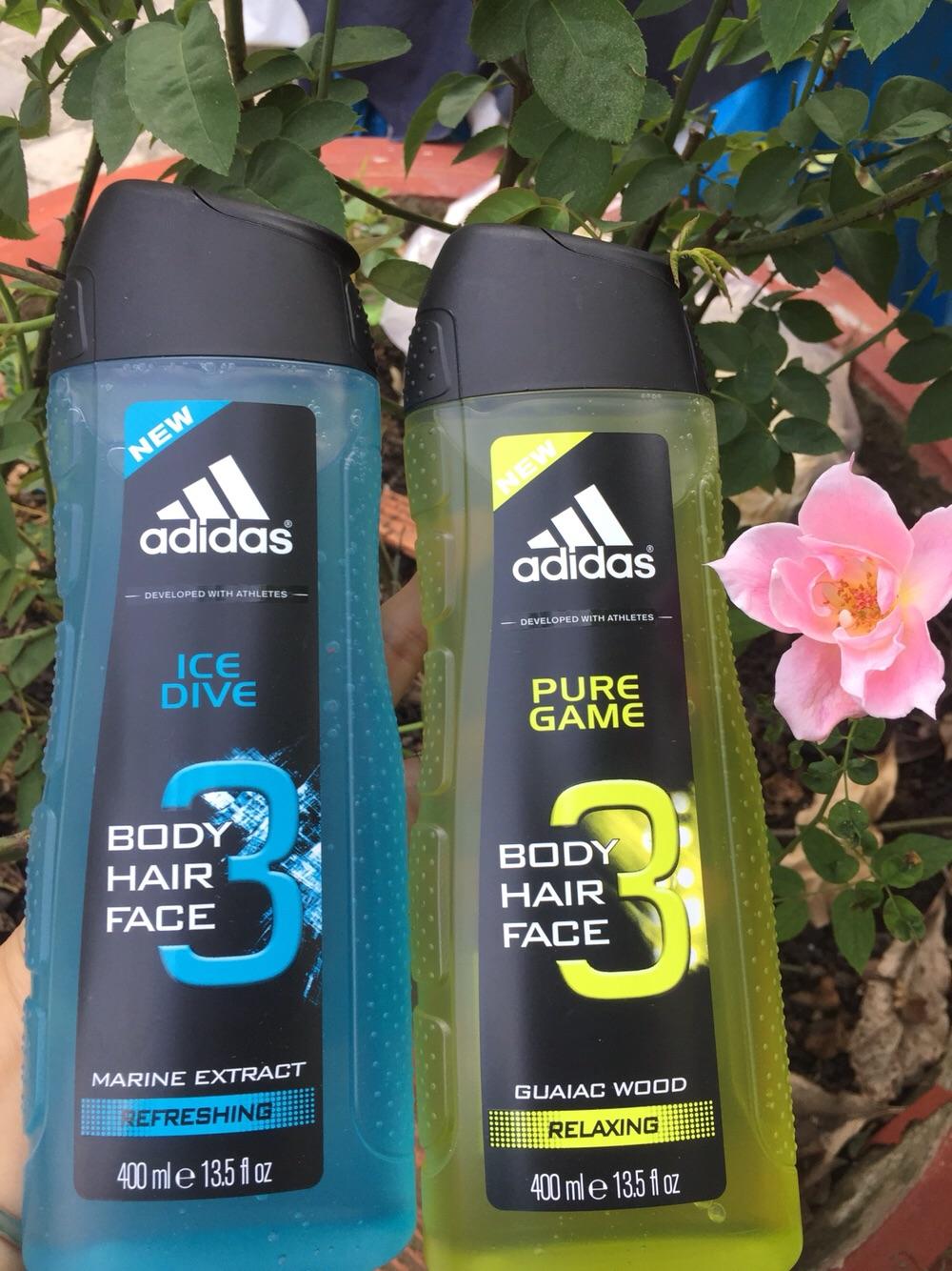 Sữa tắm gội rửa mặt adidas 400 ml 3 in 1 body face hair