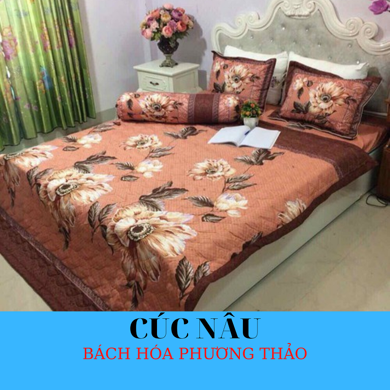 Bộ ga gối poly cotton sét 4 món. không chăn 1m4 x 2m
