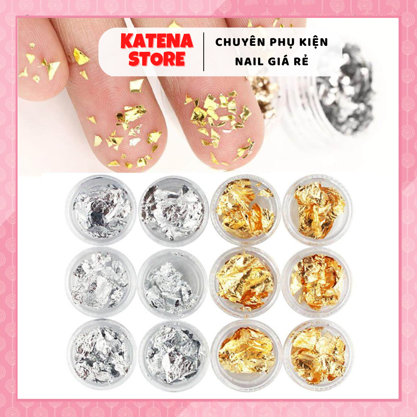1 Hộp Giấy Bạc ẩn chuyên làm móng tay đồ nail