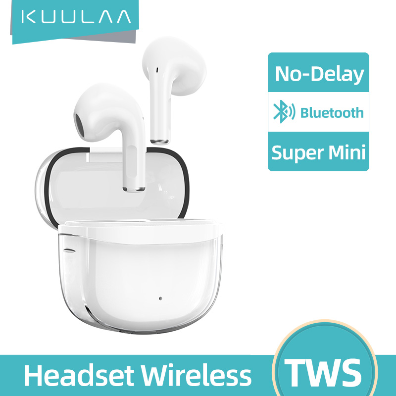 KUULAA Tai Nghe Bluetooth 5.0 Earphone TWS Headset With Mic Bluetooth Headset Không Dây Công Nghệ for iPhone Andriod Headset Wireless for Mobile Phone Bluetooth Headphone