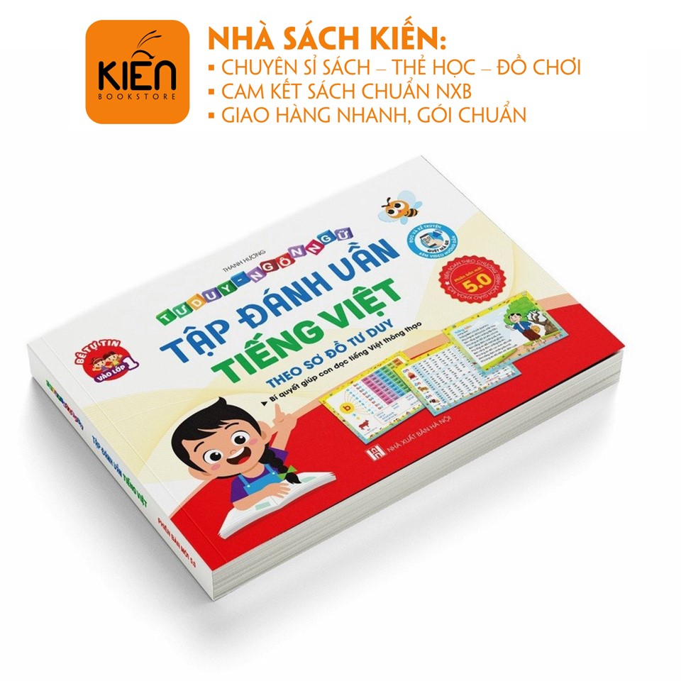 Sách - Tập Đánh Vần Tiếng Việt 4 - 6 tuổi - Phiên bản mới 2022