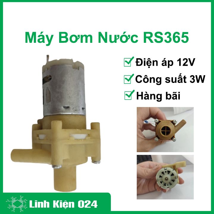 Máy bơm nước 12v 3w rs365 hàng bãi máy bơm máy lọc nước