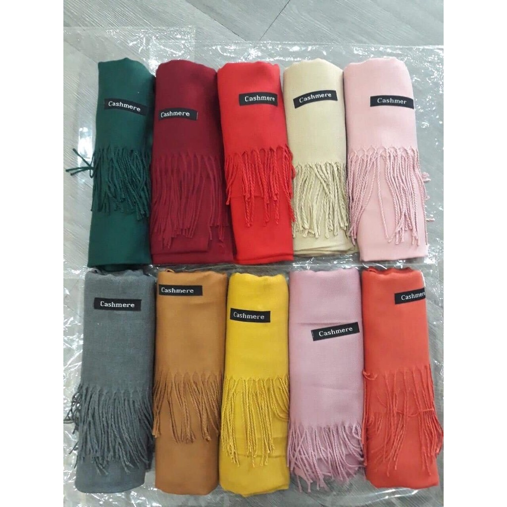 Sỉ lẻ Khăn Cashmere Khăn quàng cổ Len dệt kim Thời trang LOẠI 1