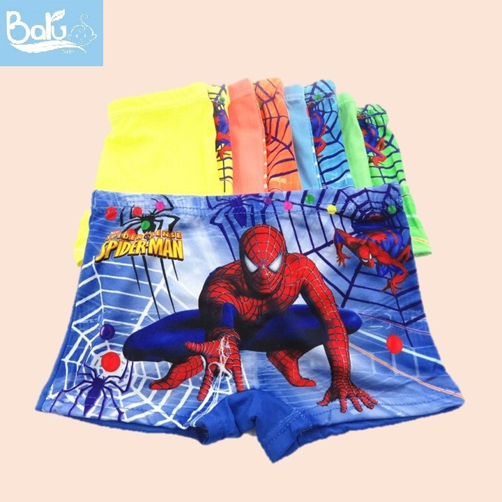 Sét 5 quần sịp đùi siêu nhân cho bé trai 8-25kg, quần chíp đùi bé trai, quần sịp đùi cho bé trai B107-quần áo thời trang trẻ em cao cấp Baru