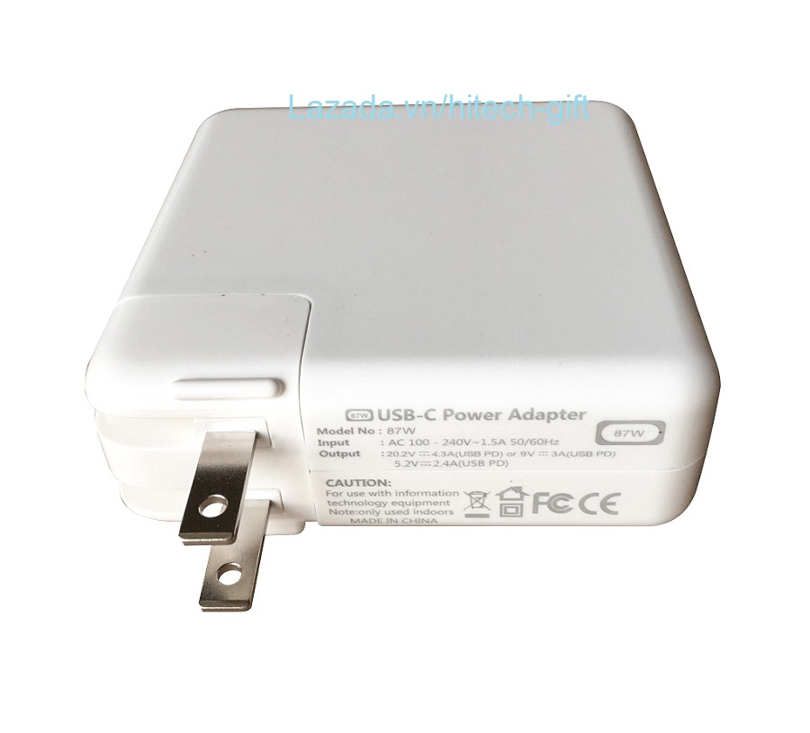 Adapter nguồn 87w usb-c pd sạc macbook pro 13 15 inch usb type c