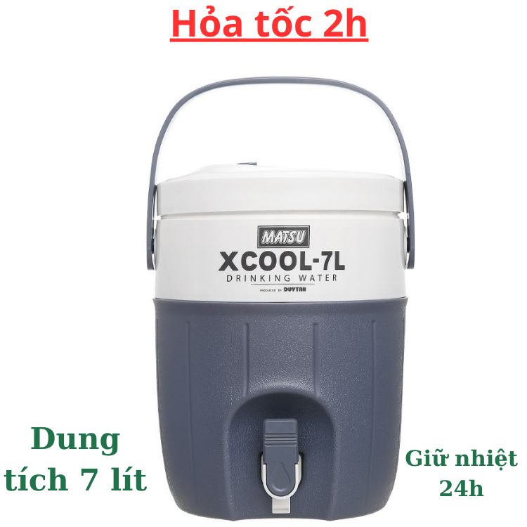 Bình đá xcool 7 lít duy tân no.0829 giữ nhiệt lâu có van xả hàng việt nam