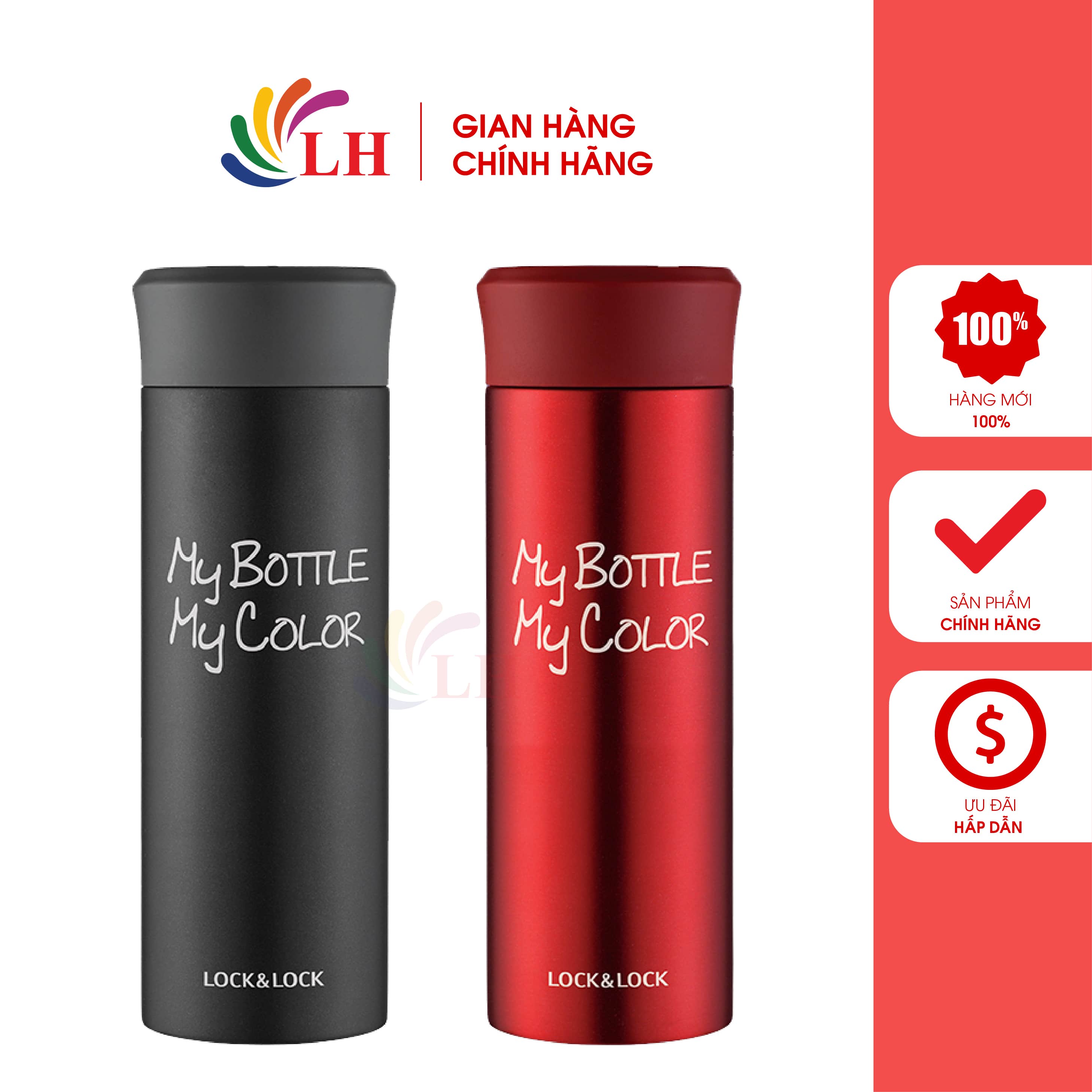 Bình giữ nhiệt lock&lock my bottle my color 330ml lhc4014