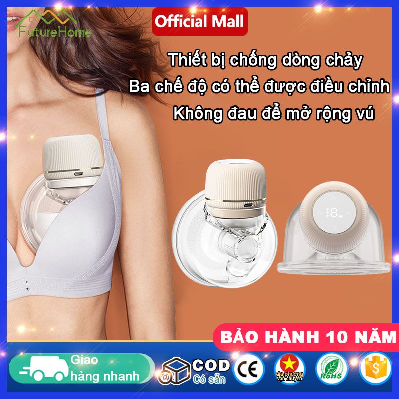 Fhm máy hút sữa không dây công nghệ hiện đại nhỏ gọn pin trâu máy hút sữa điện đơn màn hình cảm ứng thông minh không gây đau rát - bảo hành toàn quốc