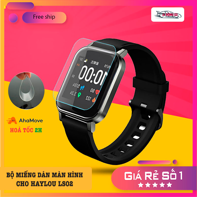 Bộ Miếng Dán Cho Haylou LS02 - Miếng Dán Dẻo Bảo Vệ Màn Hình Khỏi Những Vết Trầy Xước Không Mong Muốn