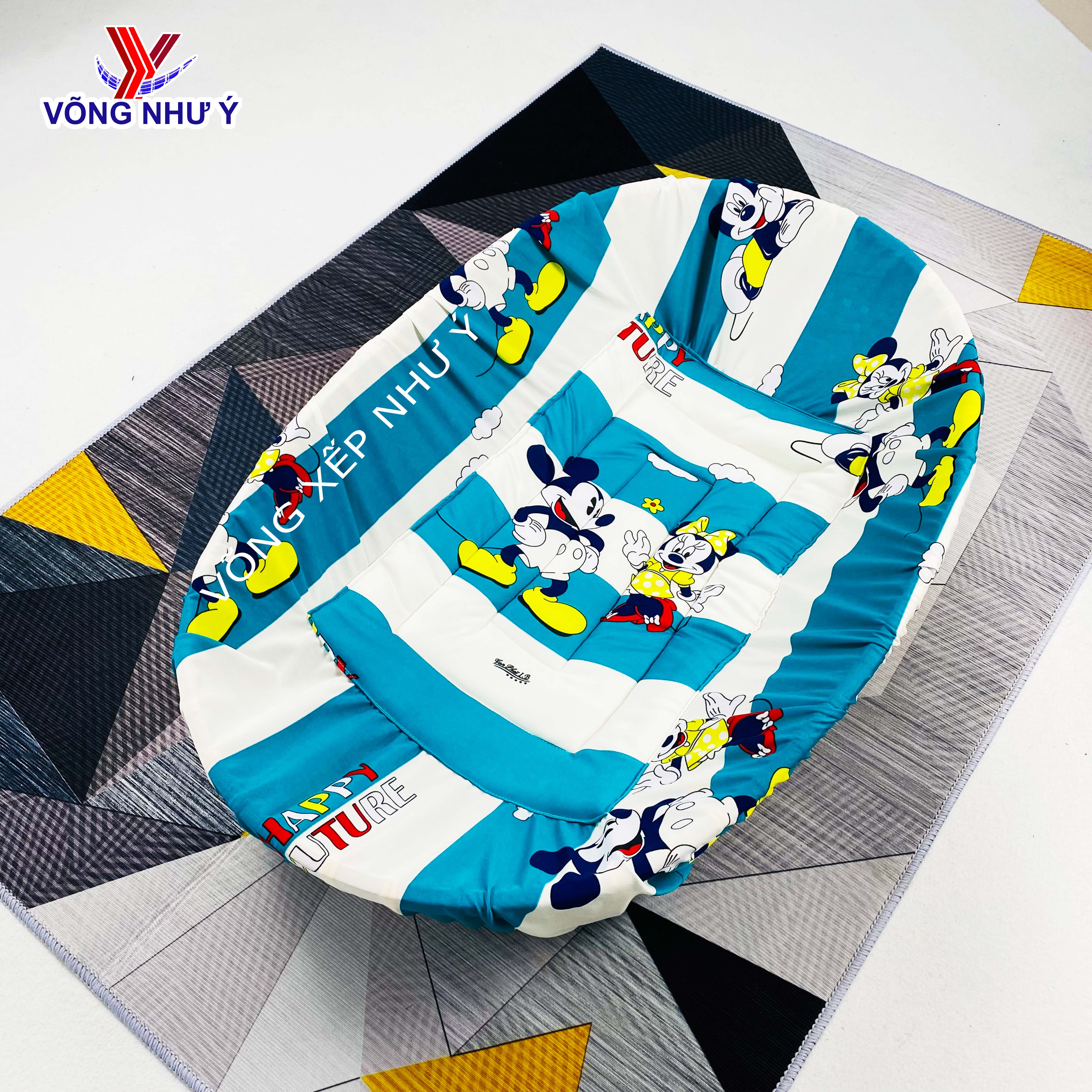 Nôi tre đặt võng cho bé size đại cho trẻ từ 0 đến 2 tuổi, nôi tre nằm võng trẻ em bé sơ sinh giữ thẳng cột sống võng xếp Như Ý