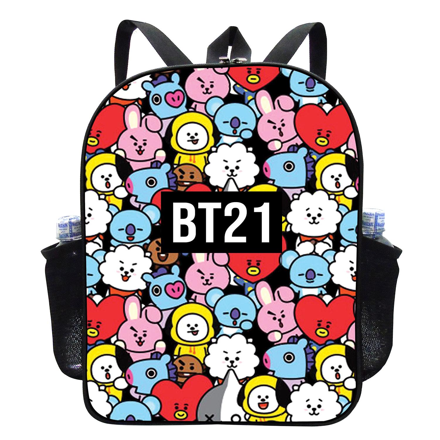 Balo in hình bts size lớn vừa a4 mh1001