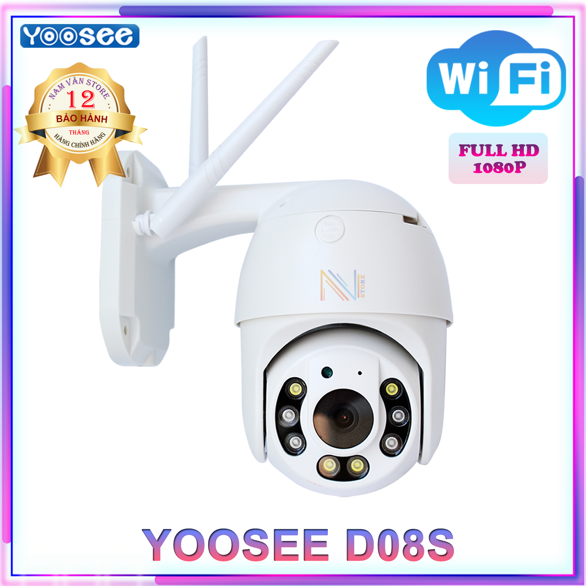Camera ip wifi ngoài trời yoosee gw-d08s 2.0 mp full hd1080p - ban đêm có màu