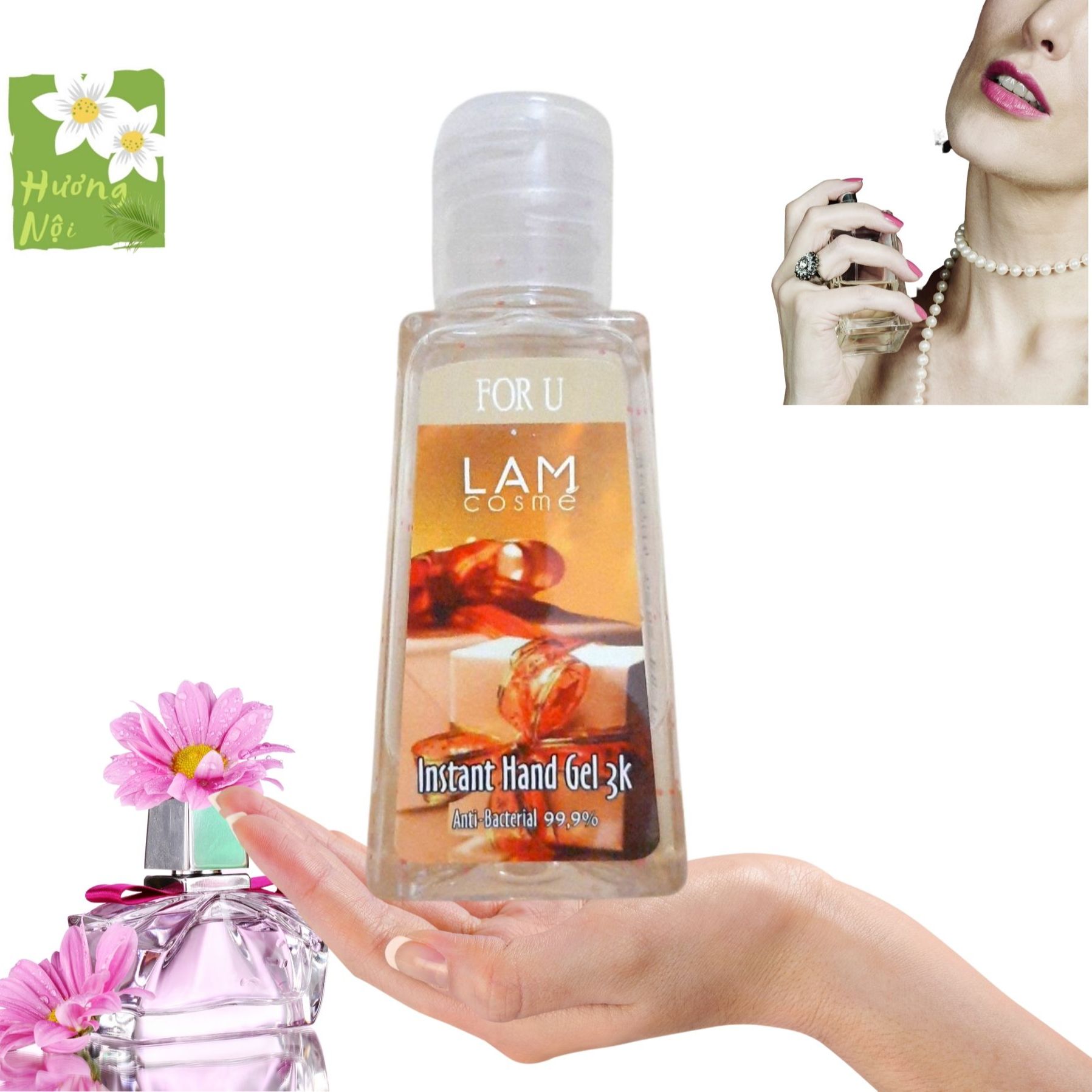 [HCM]Gel rửa tay khô 3k (60ml) Lamcosmé-FOR U: Hương Nước hoa cho Nữ