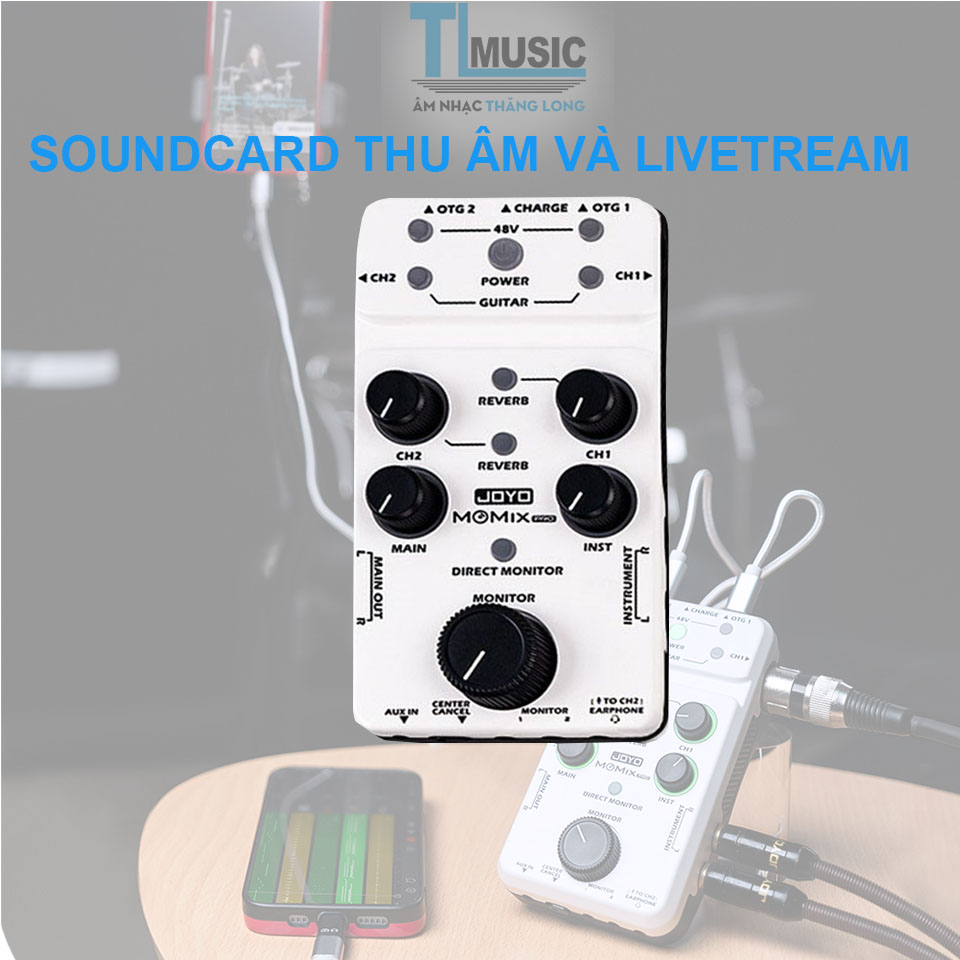 Original Joyo Momix pro soundcard sound guitar sound recording & Livestream Giá 3,300,000 Đồng*Miễn phí vận chuyển