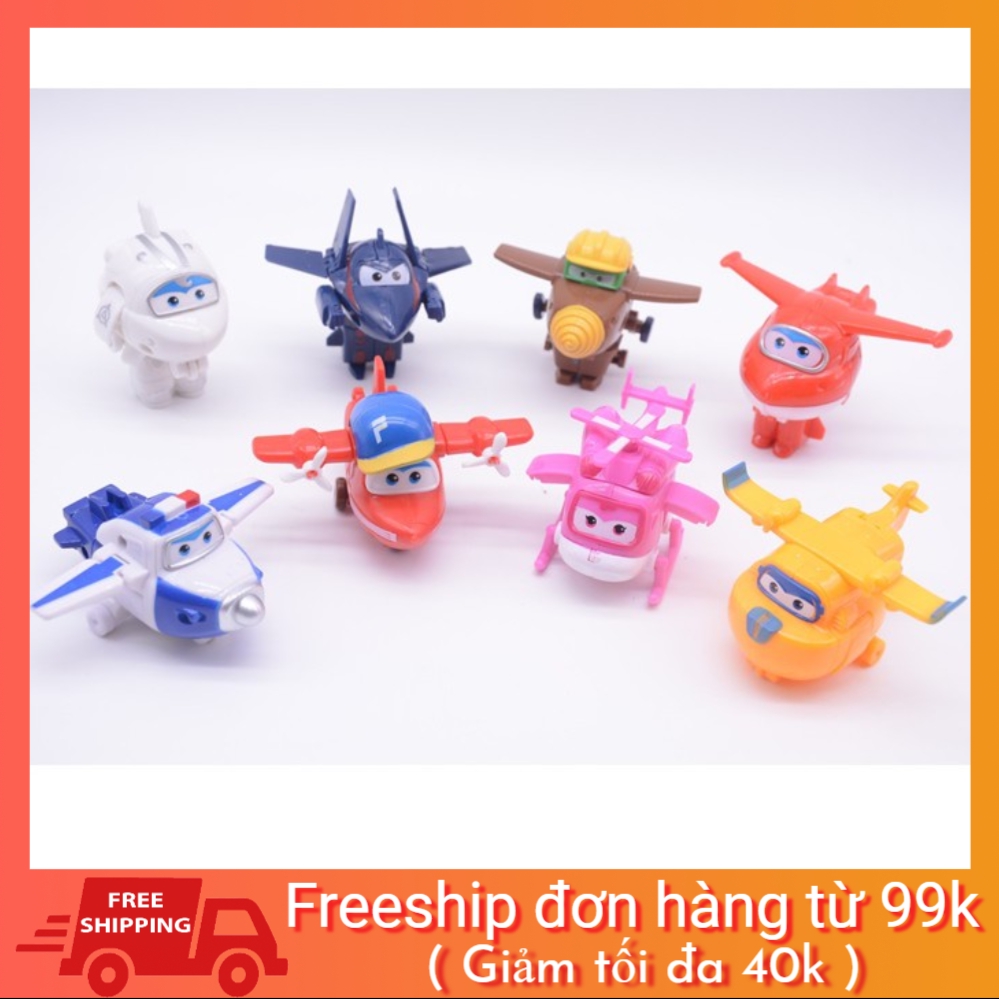 Bộ 8 con đội bay siêu đẳng Super Wings hàng đẹp