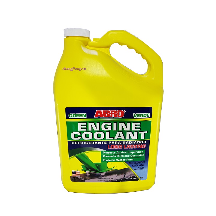 Nước làm mát động cơ ô tô abro engine coolant xanh 4lít