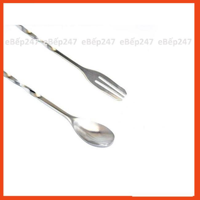 Thìa, muỗng khuấy pha chế, Barspoon bằng inox cao cấp, sang trọng, siêu bền 26cm, 32cm - ebep247