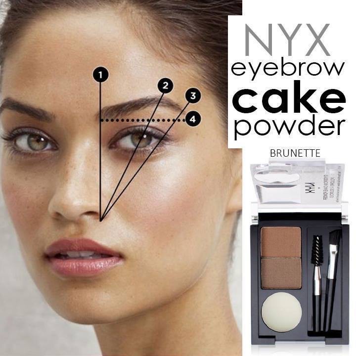 NYX Eyebrow Cake Powder Tutorial - YouTube