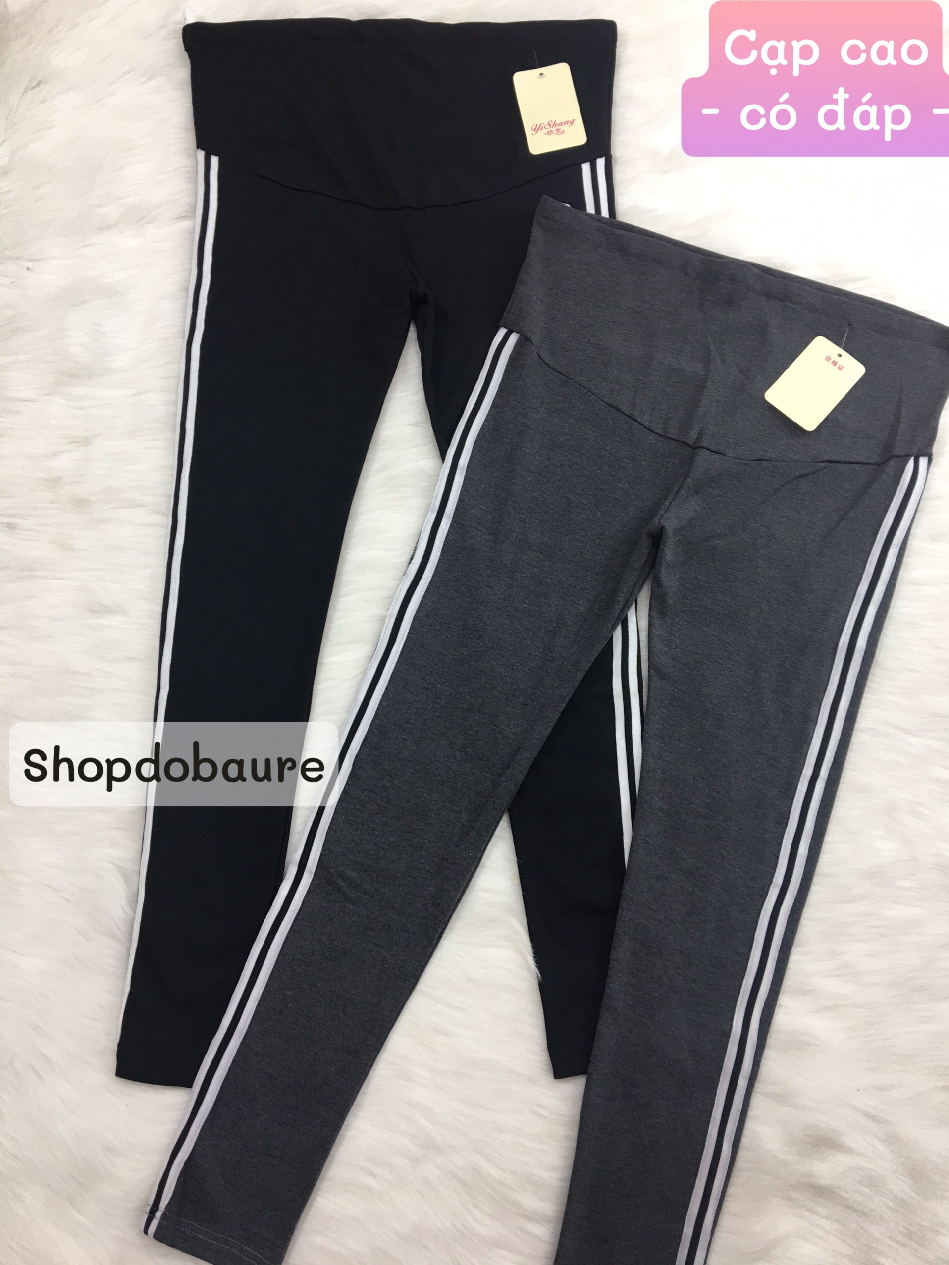 [Hoàn Tiền 6%] Quần bầu legging thể thao chất cotton co giãn mác mèo