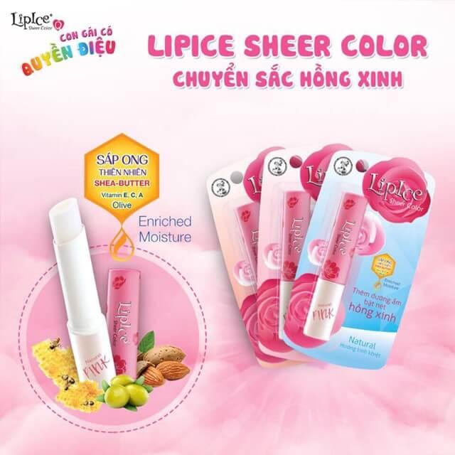 Son Lipice sheer color hồng .