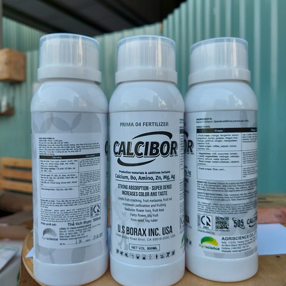 Phân bón lá sinh học - phân bón lá - calcibor usa - 1 chai 500ml