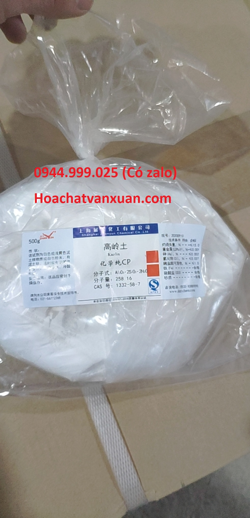 Kaolin lọ 500g